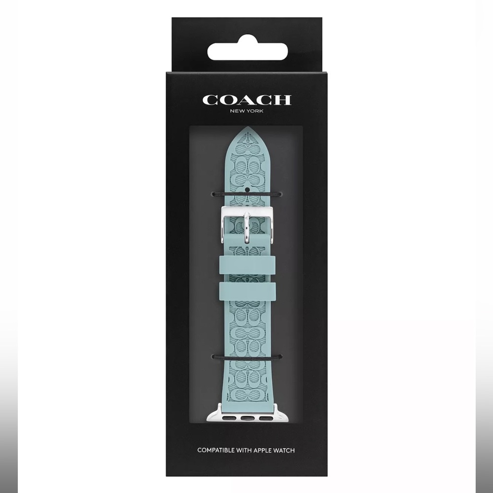 Women's Coach Mint Silicone 38 - 40mm Apple Watch Band
